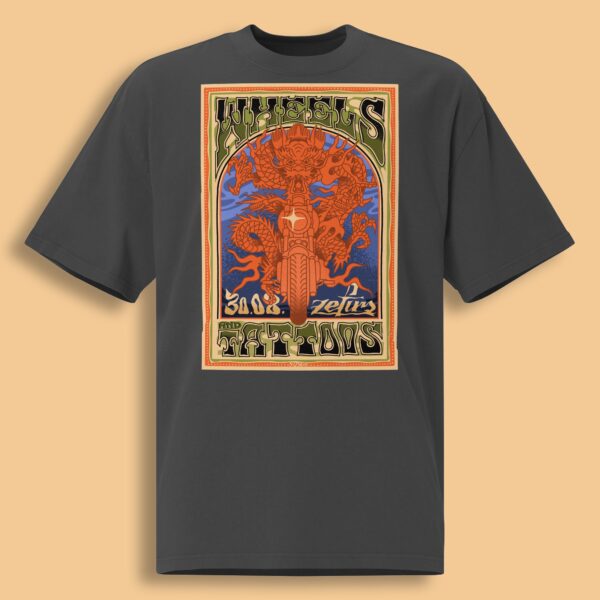 Wheels & Tattoos T-krekls 2025