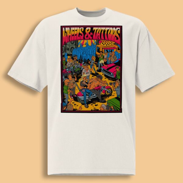 Wheels & Tattoos T-krekls 2024