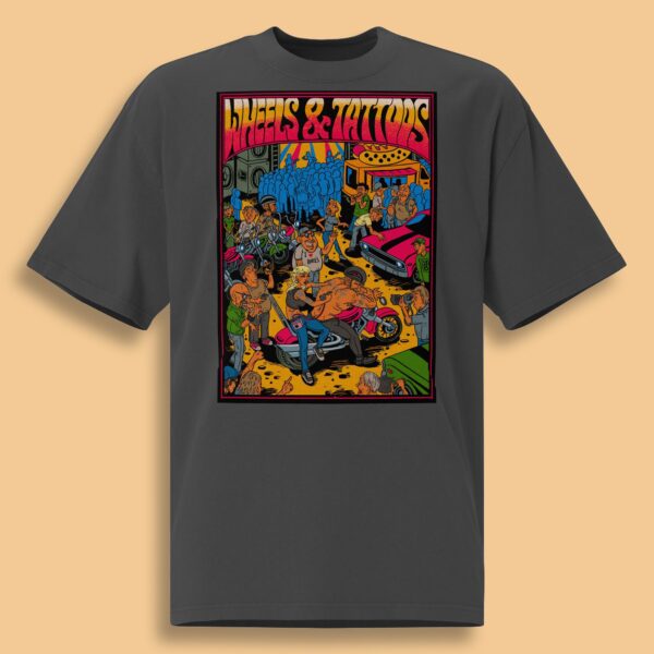 Wheels & Tattoos T-krekls 2024